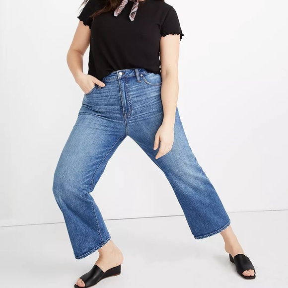 Madewell Denim - Madewell Slim Wide Leg Crop Jeans Women’s Size 31